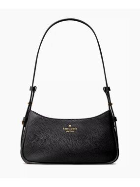 New Kate Spade Juliette Small Shoulder Bag Pebble Leather Black